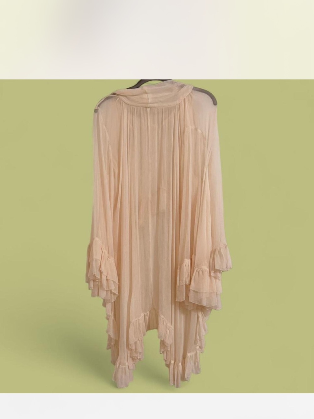 Free People Full Sleeve Frill Top in “Ivory” - Picture 7 of 7